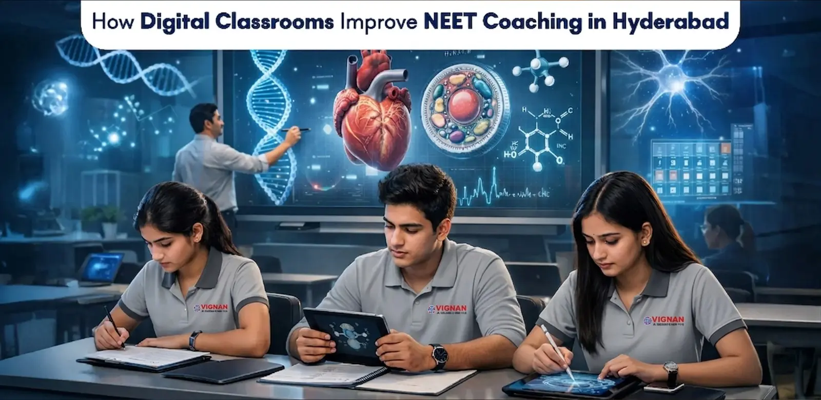 How Digital Classrooms Improve NEET Coaching in Hyderabad